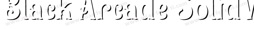 Black Arcade SolidV字体转换